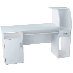 EDINOS Białe biurko komputerowe G6-A22 - Biurka EDINOS Białe biurko komputerowe G6-A22 - Biurka - miniaturka - grafika 1