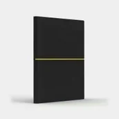 Notesy i bloczki - Like U Notatnik B6 Fun S kratka czarny/cytrynowy - Like U - miniaturka - grafika 1