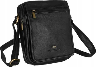 Peterson Listonoszka skórzana Peterson [DH] PTN-IG-8-NDM czarna - Teczki i aktówki - miniaturka - grafika 1