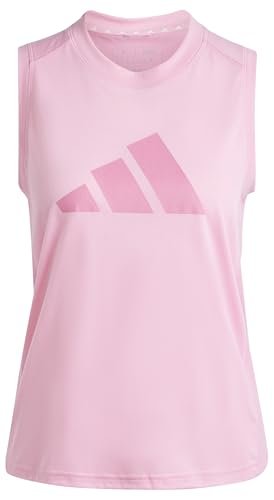 adidas Kobiety Train Essentials Big Performance Logo Training Tank Top, bliss pink/pink fusion, M