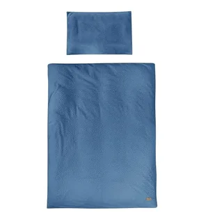 roba Pościel dziecięca Seashells Indigo 100 x 135 cm – 2-częściowy komplet pościeli – bawełna ekologiczna – certyfikat GOTS i Oeko-Tex 100 – niebieska - Pościel dla dzieci - miniaturka - grafika 1