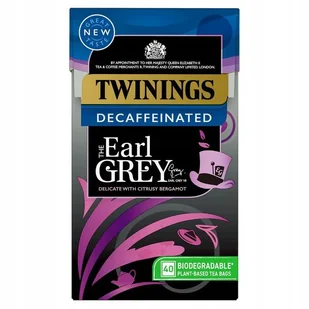 Twinings EARL GREY DECAF 40tb herbata bezkofeinowa UK - Herbata - miniaturka - grafika 1