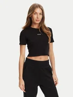 Koszulki i topy damskie - Guess T-Shirt V5YP08 K8RT2 Czarny Slim Fit - miniaturka - grafika 1