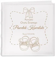 Albumy fotograficzne - Album na zdjęcia z grawerem dla chłopca na chrzest - miniaturka - grafika 1