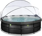 Baseny ogrodowe - Basen ogrodowy stelażowy 488x122 cm kopuła, pompa piaskowa Exit 30.47.16.20 - miniaturka - grafika 1