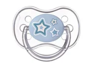 Smoczki uspokajające - Canpol babies CANPOL SMOCZEK SILIKONOWY SYMETRYCZNY NEWBORN BABY 06 MIESIĘCY NIEBIESKI CAN 22/580_BLU - miniaturka - grafika 1