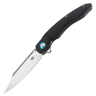 Nóż składany Bestech Fanga Carbon Fiber / Black G10, Satin D2 by Kombou (BG18C) - Noże - miniaturka - grafika 1