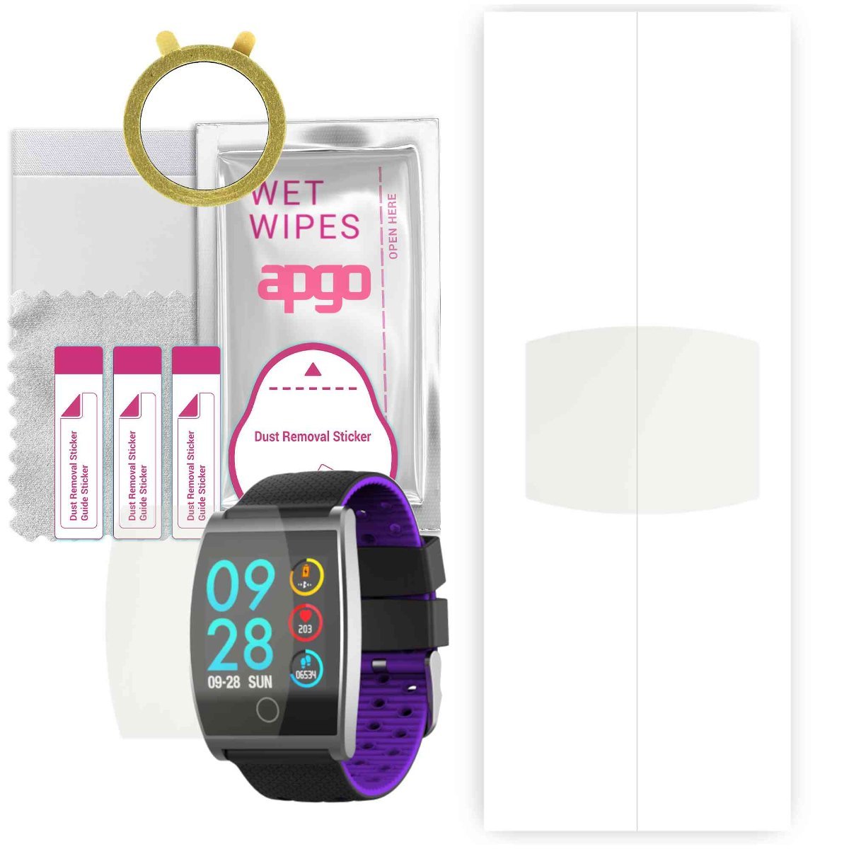 1x Folia hydrożelowa MATOWA do Garett Sport 22 - apgo Smartwatch Hydrogel MATTE Protection Ochrona na ekran smartwatcha