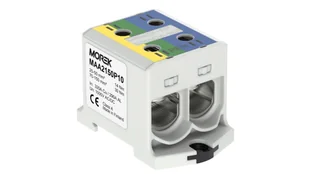 Geberit morek OTL-PEN150 żółto-zielony,niebieski 2xAl/Cu 25-150mm 1000V Zacisk uniwersalny do instalacji TN-C-S MAA2150P10 - Kostki, złączki, wtyczki - miniaturka - grafika 1