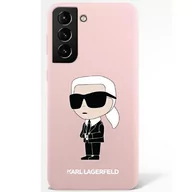 Etui i futerały do telefonów - Karl Lagerfeld KLHCS23SSNIKBCP S23 S911 hardcase różowy/pink Silicone Ikonik - miniaturka - grafika 1