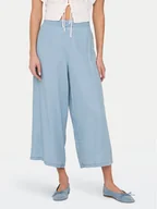 Spodnie damskie - ONLY Kuloty Charis 15337936 Niebieski Wide Leg - miniaturka - grafika 1