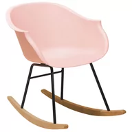 Fotele - Beliani Fotel bujany różowy HARMONY - miniaturka - grafika 1