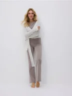 Spodnie damskie - Reserved - Spodnie dresowe z bawełną - brązowy - miniaturka - grafika 1