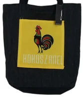 Torby i wózki na zakupy - POJEMNA TORBA NA RAMIĘ DO MIASTA SHOPPERKA CZARNA KOKOSZANEL - miniaturka - grafika 1