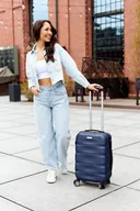 Walizki - Elegancka walizka kabinowa ABS+ — Peterson - miniaturka - grafika 1