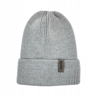 Aliap Czapka dziecięca rozm .50-52/ Szary Wełna merino 100% - Czapki dla dzieci - miniaturka - grafika 1
