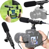 Mikrofony komputerowe - UNIWERSALNY MIKROFON KIERUNKOWY APARAT SMARTFON - miniaturka - grafika 1