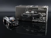 Samochody i pojazdy dla dzieci - POP RACE PR64-97 Nissan Skyline GT-R V8 Drift (Hakosuka) Dark Chrome PR640097 - miniaturka - grafika 1