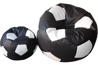 Fotele i pufy dla dzieci - Pufa piłka XXXL worek + gratis czarno-biała - miniaturka - grafika 1