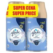 Odświeżacze powietrza - Podwójny zapas do automatycznego odświeżacza powietrza Glade Pure Clean Linen - miniaturka - grafika 1