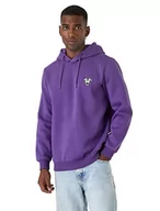 Bluzy męskie - Koton Męska bluza z nadrukiem zwierzęcym mit Kapuze, niebieska (U41), XXL, Niebieski (U41), XXL - miniaturka - grafika 1