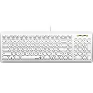 Klawiatury - Genius Slimstar Q200 CZ/SK (31310020413) Biała - miniaturka - grafika 1