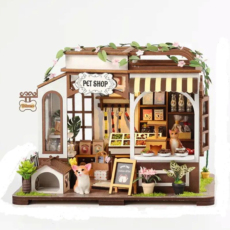 Miniaturowy domek - Sklep dla zwierząt