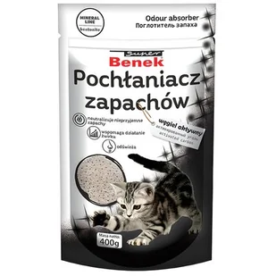 Benek Pochłaniacz - z węglem aktywnym 400g - Kuwety dla kotów - miniaturka - grafika 1