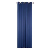 Zasłony - Zasłona z kółkami BLACKOUT 140 x 260 cm granatowa - miniaturka - grafika 1