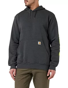 Carhartt Midweight Logo Sleeve Graphic Sweatshirt Męska bluza, Węgiel Heather, 4XL duże rozmiary wysoki - Bluzy męskie - miniaturka - grafika 1