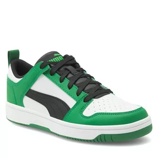 Buty dla chłopców - Sneakersy Puma REBOUND LAYUP LO SL JR 37049024 Zielony - grafika 1