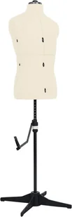 Manekin krawiecki regulowany męski kremowy rozmiar 37-45 - Manekiny wystawowe - miniaturka - grafika 1