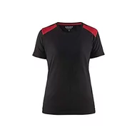 Koszulki i topy damskie - Blaklader Blaklader 347910429956S damski T-shirt, czarny/czerwony, rozmiar S 347910429956S - miniaturka - grafika 1