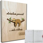 Kalendarze - EV-Corp Kalendarz 2026 A5 tygodniowy rozkładówka Leniwiec - kalendarz - miniaturka - grafika 1