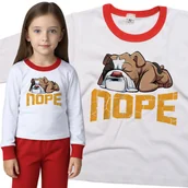 Piżamy dla dziewczynek - Piżama dziecięca Leniwy Buldog Angielski Foch 98/104 - VoloDonum - miniaturka - grafika 1