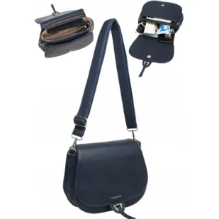 Torebka Torba Damska Listonoszka LUIGISANTO Pasek V2304 Blue - Torebki damskie Torebka Torba Damska Listonoszka LUIGISANTO Pasek V2304 Blue - Torebki damskie - miniaturka - grafika 1