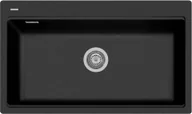 Zlewozmywaki - Zlew PLADOS LUX 86.10 CZARNY METAL (black metalik 44) (LX861044) - miniaturka - grafika 1