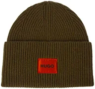 Czapki damskie - HUGO Męska czapka Xaff 5, Dark Green303, ONESI - miniaturka - grafika 1