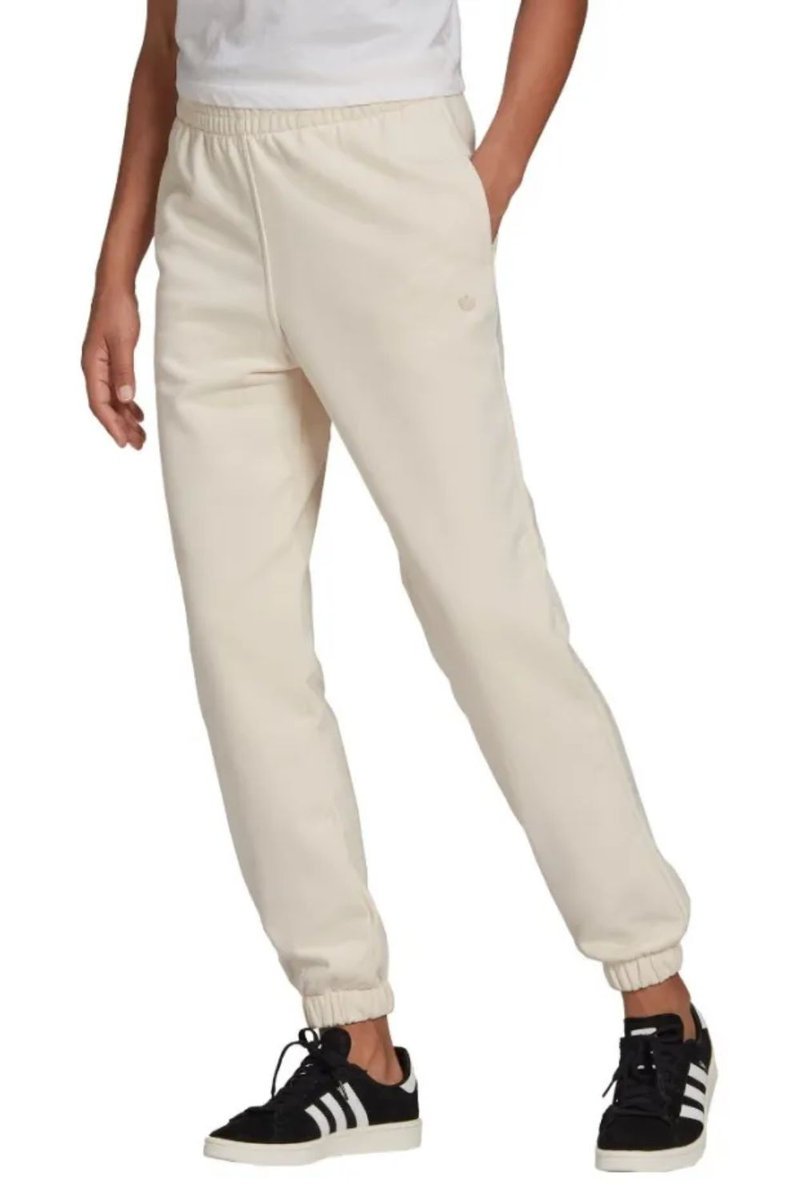 Spodnie damskie Adidas Jogger dresowe joggery ecru-L