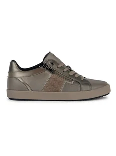Geox Skórzane sneakersy "Blomiee" w kolorze szarobrązowym - Trampki damskie - miniaturka - grafika 1