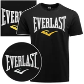 Koszulki męskie - Everlast Koszulka Męska T-shirt Bawełniana Czarna Logo 290J86 Rozmiar M - miniaturka - grafika 1