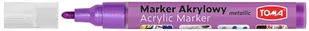 Toma Marker akrylowy TO-402 2,5mm metaliczny fioletowy 9338 - Markery permanentne - miniaturka - grafika 1