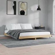 Łóżka - Rama łóżka, dąb sonoma, 120x200 cm, materiał drewnopochodny Lumarko! - miniaturka - grafika 1