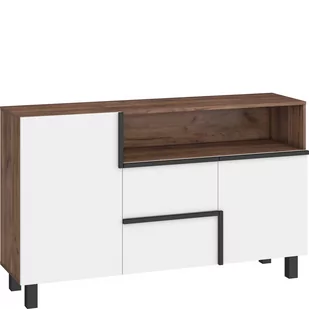 Komoda 2D2S LAR-02 Lars MebloCross Dąb Artisan / Biały Mat - Komody - miniaturka - grafika 1