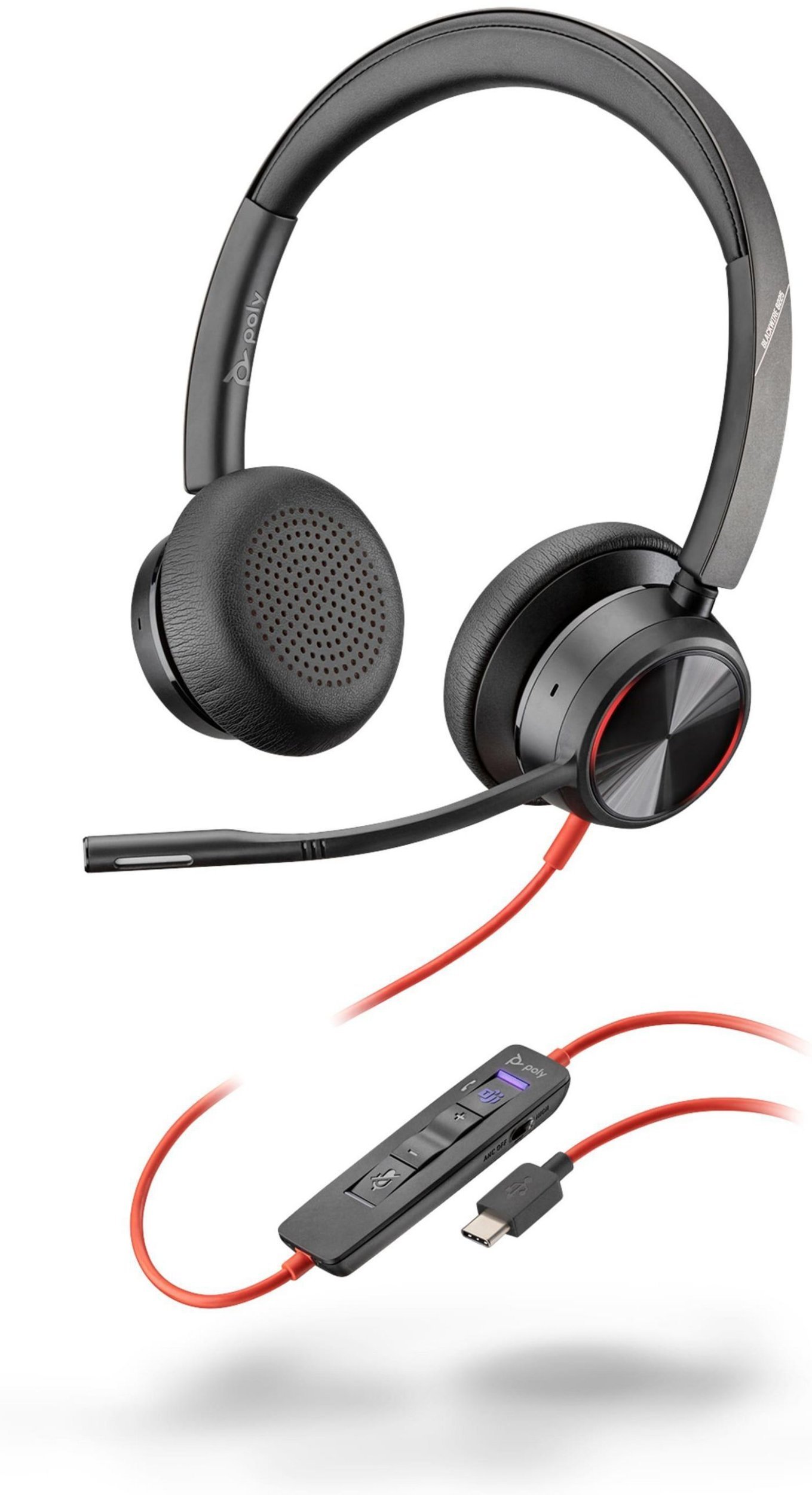 HP Poly Headset Blackwire C8225-M Stereo USB-C/A Teams bulk