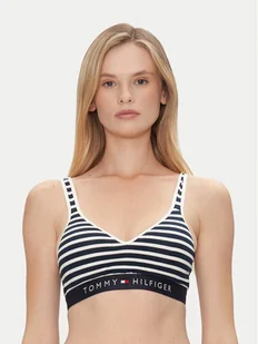 Tommy Hilfiger Biustonosz top UW0UW05205 Granatowy - Koszulki sportowe damskie - miniaturka - grafika 1
