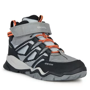 Buty dla chłopców - Sneakersy Geox J Montrack Boy B Abx J26HBC 0FUME C0036 S Grey/Orange - grafika 1
