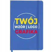 Notesy i bloczki - Notes GRANAT W Linię A5 TWOJE LOGO GRAFIKA ZDJĘCIE - miniaturka - grafika 1