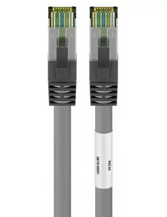 Kabel Lan Patchcord Cat 8.1 S/ftp szary 2m - Patchcordy - miniaturka - grafika 1