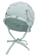 Czapki damskie - Sterntaler Unisex dziecięca czapka z daszkiem dinozaur czapka dziecięca, zielony, 47 - miniaturka - grafika 1